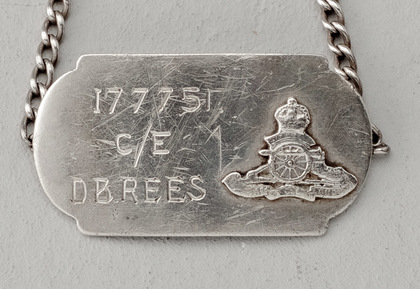 South African Military World War II Silver Identification Dog Tags (Collection of 6) - Egyptian Hallmarks, Wrist bands